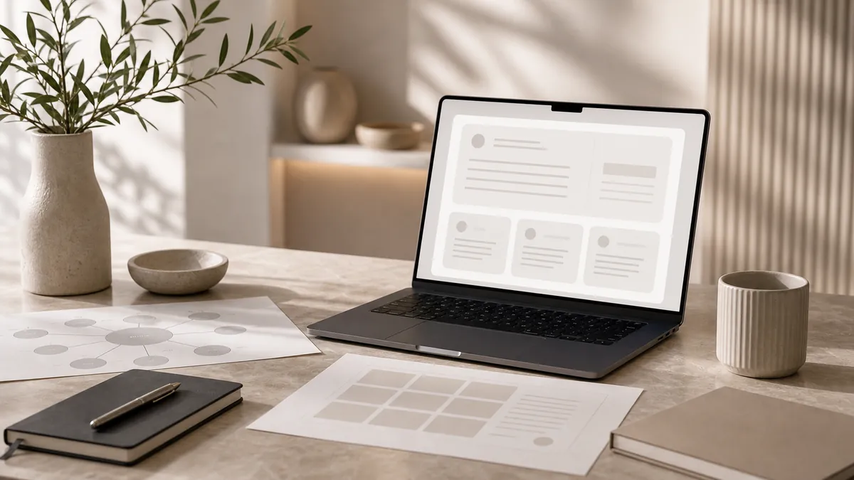 AI search strategy desk for aesthetic clinic marketing