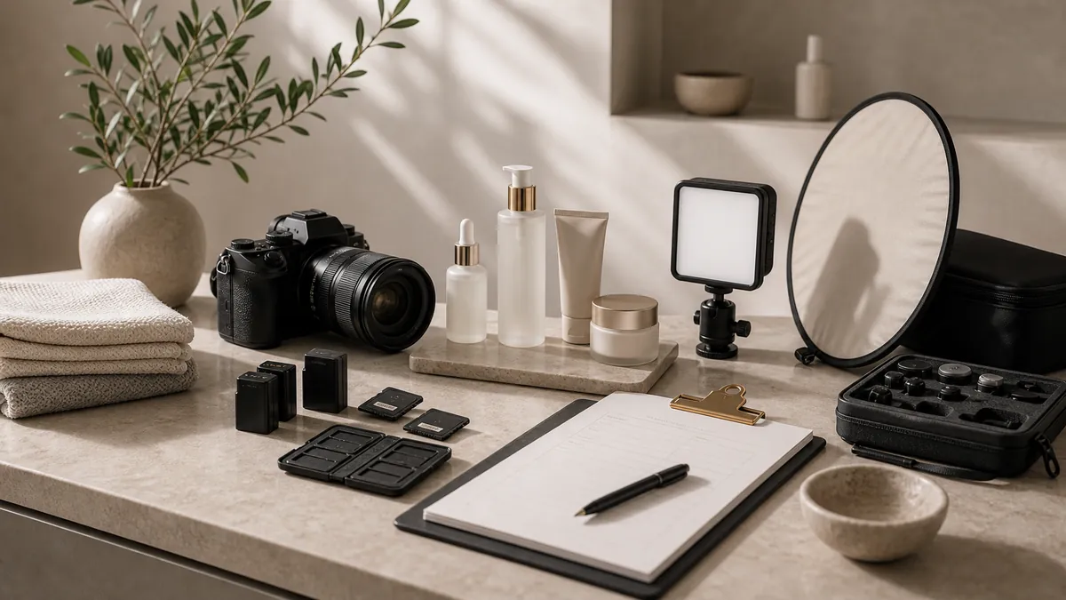 Content shoot preparation checklist for clinics and studios