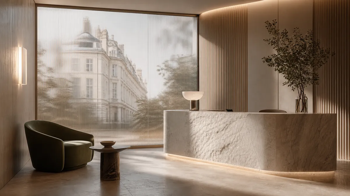Ethical aesthetic clinic consultation desk