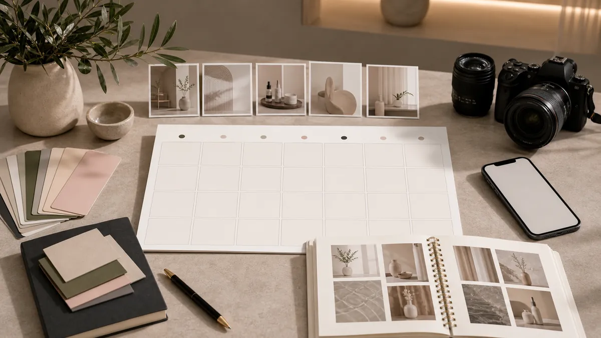 Monthly social media content plan for aesthetic clinics