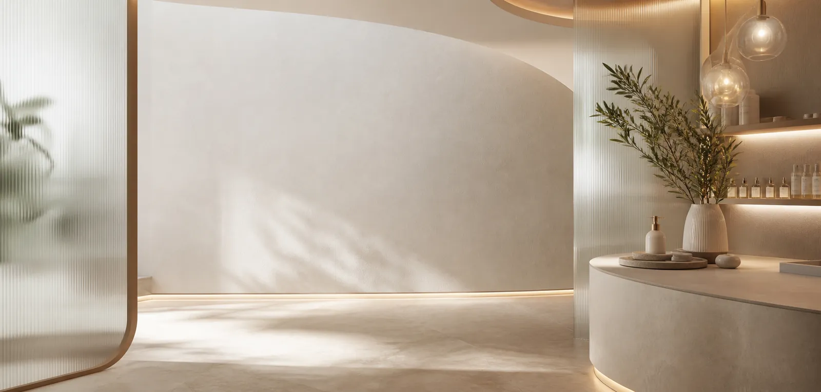 Luxury clinic interior concept for premium aesthetic brand content