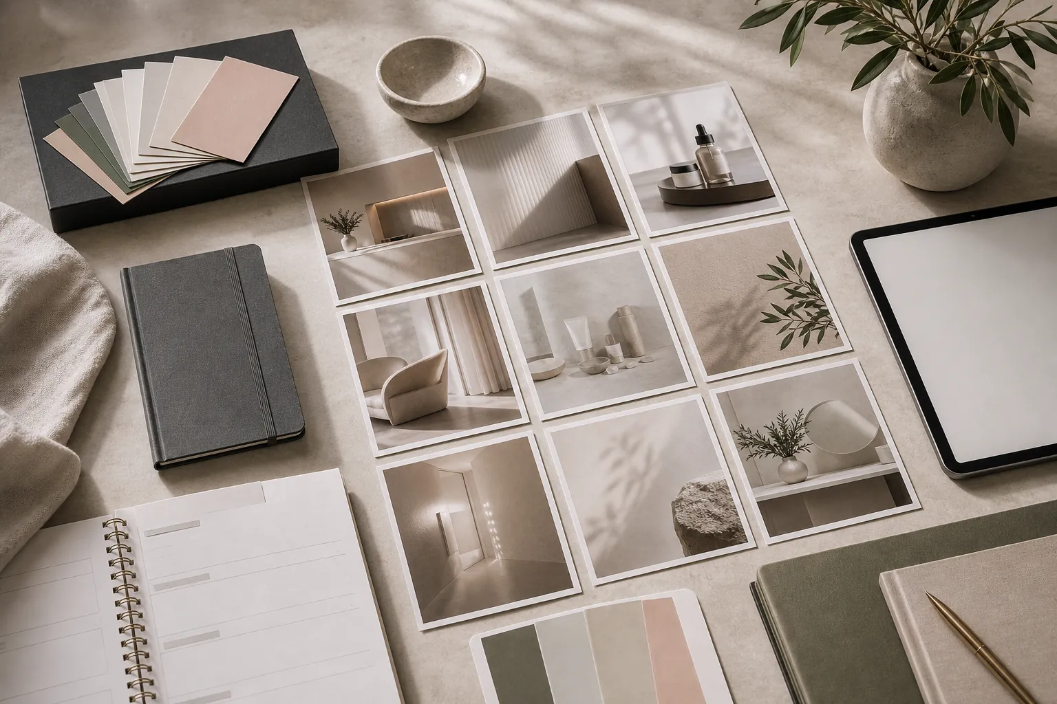 Premium social media content planning layout