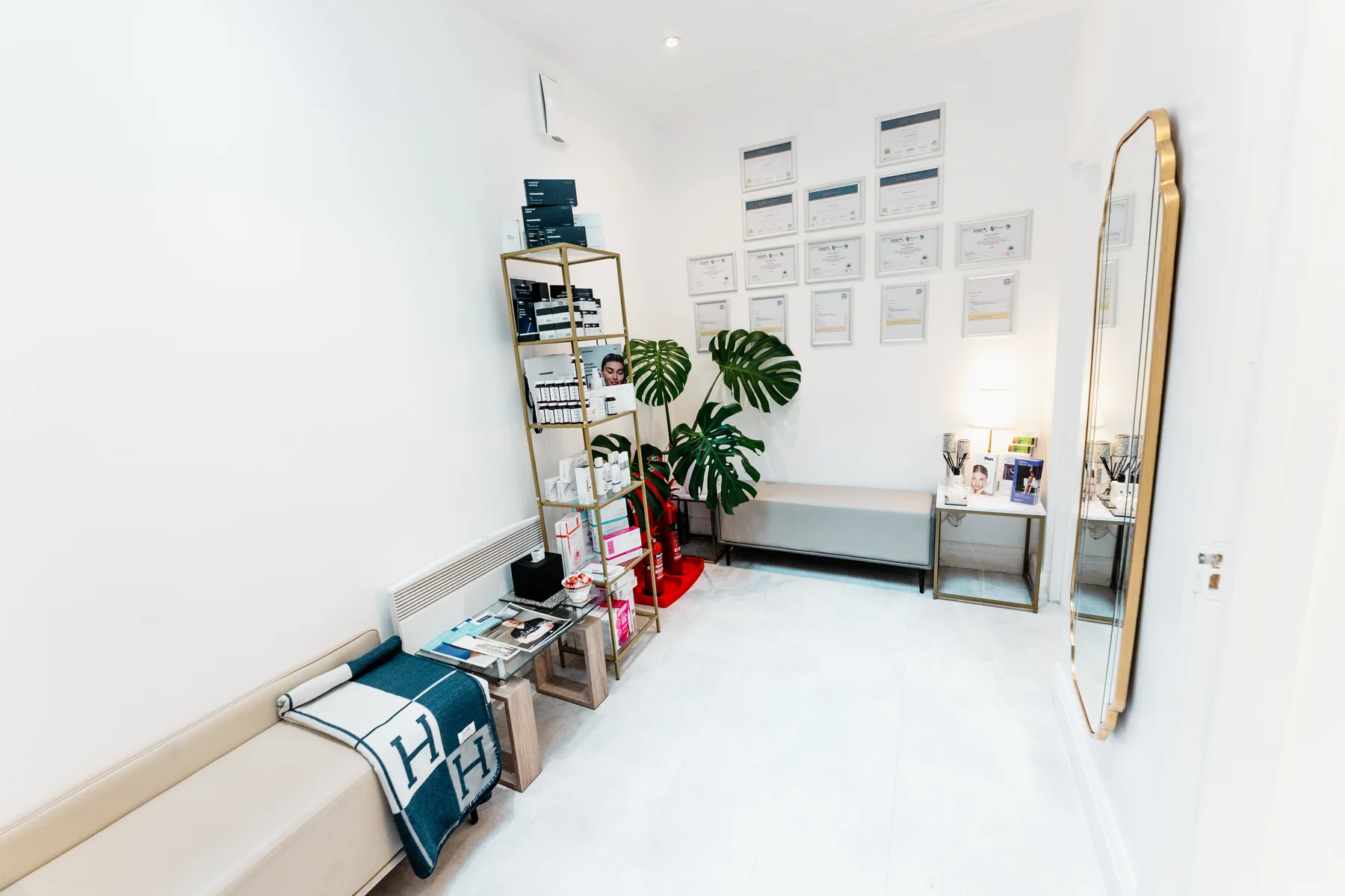 Bright clinical treatment room at Skin Care Essentials