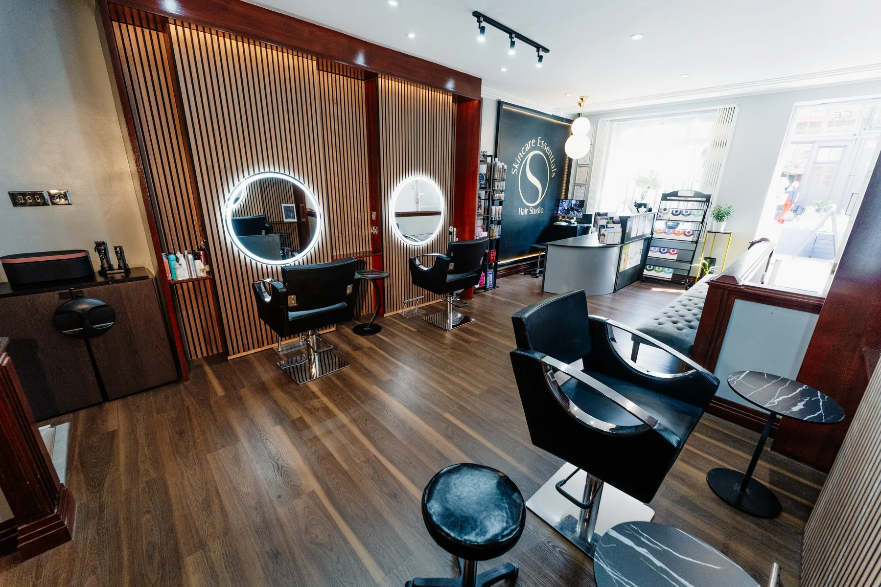 Wide view of the Skin Care Essentials hair studio