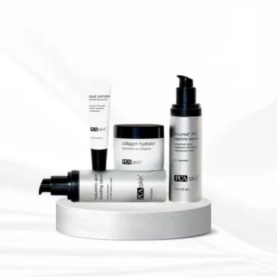 Professional skincare products photographed for Skin Care Essentials